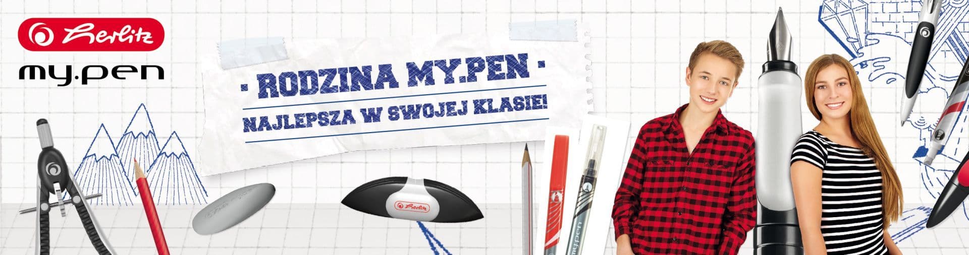 Baner przedstawiający produkty firmy Herlitz